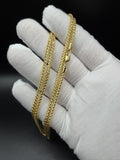 24" 14k Yellow Gold Franco 2.5mm 22.74g