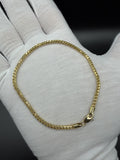 8.5" 14k Yellow Gold Franco 2.5mm 8.26g