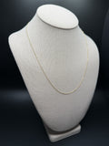 20" 14k Yellow Gold Herme$ Link 1mm 1.5g