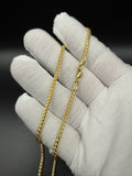 24" 14k Yellow Gold Franco 2.5mm 22.74g