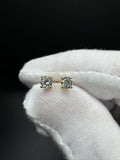 Gold over Silver .5ctw VS/VVS Lab Diamond Studs 1.0g