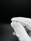 Gold over Silver .5ctw VS/VVS Lab Diamond Studs 1.0g