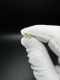 Gold over Silver 1ctw VS/VVS Lab Diamond Studs 1.2g