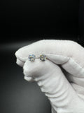 Silver 1ctw VS/VVS Lab Diamond Studs 1.1g