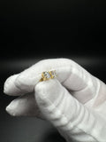 Gold over Silver 1ctw VS/VVS Lab Diamond Studs 1.2g