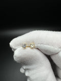 Gold over Silver .25ctw VS/VVS Lab Diamond Studs 0.8g