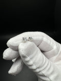 Silver 1ctw VS/VVS Lab Diamond Studs 1.1g