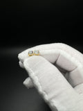 Gold over Silver 1ctw VS/VVS Lab Diamond Studs 1.2g