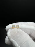 Gold over Silver .5ctw VS/VVS Lab Diamond Studs 1.0g