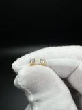 Gold over Silver .25ctw VS/VVS Lab Diamond Studs 0.8g