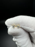 Gold over Silver .25ctw VS/VVS Lab Diamond Studs 0.8g