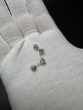 Silver 1ctw VS/VVS Lab Diamond Studs 1.1g