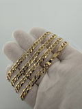 24" 14k Yellow Gold Curb 6mm 20.7g