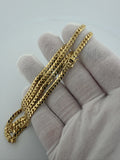 22" 10K Yellow Gold Cuban 4mm 24.42g