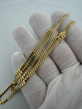 22" 10K Yellow Gold Cuban 3mm 13.36g