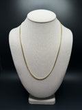 22" 10K Yellow Gold Cuban 3mm 13.36g