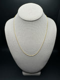 20" 14k Yellow Gold Franco 1mm 3.3g