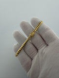 8" 10K Yellow Gold Cuban 5mm 14.3g