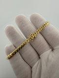 7.25" 14K Yellow Gold Cuban 5mm 15.01g