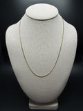 20" 14K Yellow Gold Cuban 1.75mm 4.9g