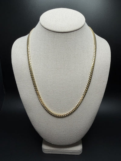 22" 14K Yellow Gold Cuban 5mm 42.6g