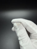 Size 7 Platinum 950 1/2ctw VS/VVS Lab Diamond Half Eternity Band 4.1g