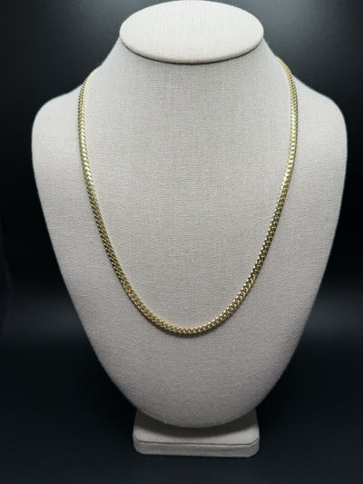 22" 14K Yellow Gold Cuban 4mm 27.38g