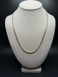 22" 14K Yellow Gold Cuban 4mm 27.38g
