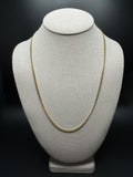 22" 10K Yellow Gold Cuban 3mm 13.34g