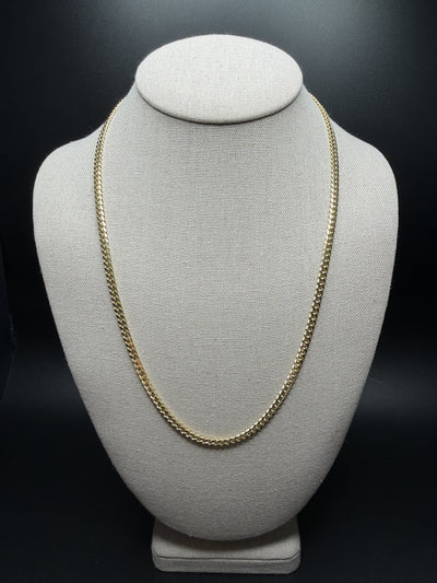 22" 10K Yellow Gold Cuban 4mm 24.42g