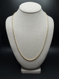 24" 10K Yellow Gold Rope 3mm 16.72g