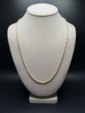 24" 10K Yellow Gold Rope 3mm 16.7g
