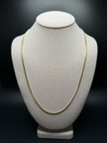 24" 10K Yellow Gold Cuban 3mm 14.63g