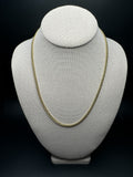20" 14k Yellow Gold Cuban 3mm 7.7g