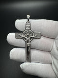 2.5" Silver Crucifix Square Cross Very High Detail 9.6g