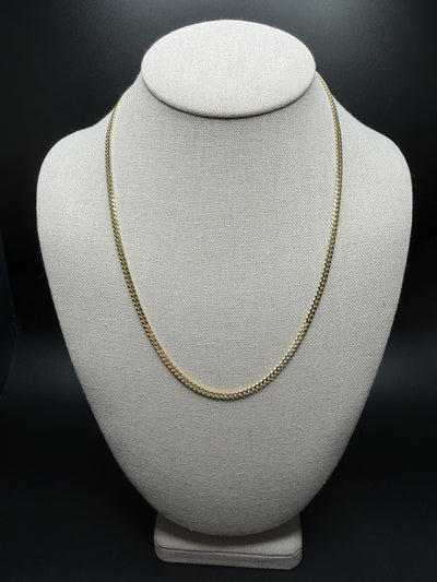 20" 10K Yellow Gold Cuban 3mm 12.2g