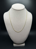 20" 14K Yellow Gold Cuban 1.75mm 4.9g
