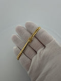 7.5" 14K Yellow Gold Cuban 5mm 15.0g