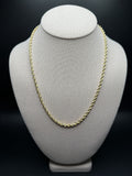 20" 14k Yellow Gold Rope 4mm 25.6g