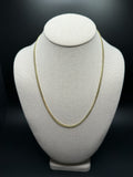 20" 10K Yellow Gold Cuban 3mm 12.2g