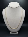 24" 10K Yellow Gold Rope 3mm 16.7g