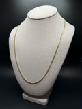 24" 10K Yellow Gold Cuban 3mm 14.63g