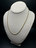 20" 14k Yellow Gold Cuban 3mm 7.7g