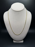 22" 10K Yellow Gold Cuban 3mm 13.36g