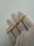 7.25" 14K Yellow Gold Cuban 5mm 15.01g