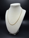 18" 14K Yellow Gold Rope 2.5mm 8.61g