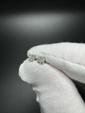 5mm 10k White Gold 1/5ctw Natural Diamond Cluster Studs .7g