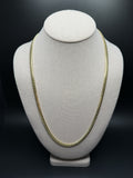 24" 14K Yellow Gold Cuban 5mm 45.8g