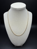 18" 14k Yellow Gold Rope 2mm 2.8g