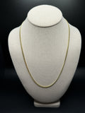 22" 10K Yellow Gold Cuban 3mm 13.34g